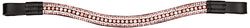 Cwell Equine Dressage Crystal Bling 5 Rows crystal Browband Pink crystal Rhinestones sparkly Black (COB 15")