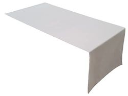 Lemos Home Table Runner, Table Linen Made from 100% Cotton, Concept Collection, Choice of Colours and Sizes (Table Runner - 30 x 100 cm, Light Grey)