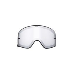 O'NEAL | Motocross Goggle Spare Parts | Motorcycle Enduro | Hoge kwaliteit en schokbestendige lens met 100% UVA/B/C-bescherming, anti-reflectie coating | B 50 Goggle Spare Lens | Zilver