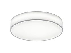 Trio Leuchten LED plafondlamp Lugano 621914001, stoffen kap, 40 Watt, helderheid en lichtkleur instelbaar