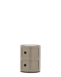 Kartell Componibili, pojemnik 2-komorowy, kolor taupe