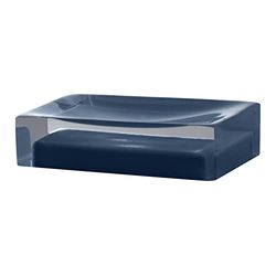 GEDY | Auckland Porta Sapone in Resina Colore Blu Petrolio, Dimensioni 3 x 11 x 7 cm e Peso 0,15 kg
