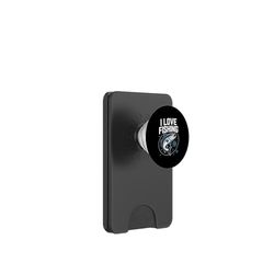 Me encanta pescar Catch The Thrill Blue PopSockets PopWallet para MagSafe