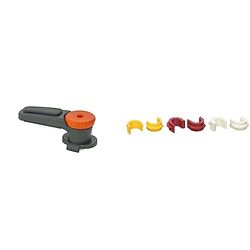VAUDE Rail Hook Système de Fixation QMR 2.0 Mixte Adulte,Noir & Wheeled Equipment Attelle pour Crochet Mixte Adulte, Multicolore (Jaune/Rouge/Blanc)