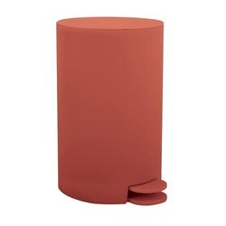 MSV, Poubelle à cosmétiques Modèle Osaki, 3 litres, Couvercle, Poubelle à Pédale pour Toilettes Salles de Bain, Compact, Petit Espace, avec Récipient intérieur Amovible, Terracotta