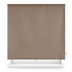 INTERBLIND | Tenda avvolgibile oscurante liscia premium - dimensioni 160 x 175 cm larghezza per altezza - Misura tessuto 157 x 170 cm - Termica talpa - Isolamento leggero, freddo e calore