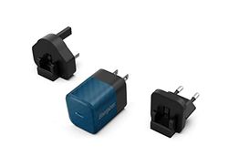 ENERGIZER - 20W snabbladdare - utan kabel - 3 uttag medföljer (EU/US/UK) - blå
