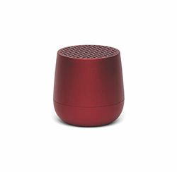 Lexon Mino+ Bluetooth-luidspreker, oplaadbaar, compatibel met TWS (aluminium) (donkerrood),Donker Rood