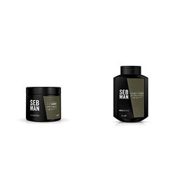SEB MAN Pommade Tenue Légère, 75ml & SEB MAN | The Multi-Tasker | 3en1 Gel Nettoyant Corps, Cheveux et Barbe | 250 ml