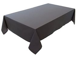 Tablecloth, Table Linen Made from 100% Cotton, Concept Collection, Choice of Colours and Sizes (Tablecloth - 150 x 260 cm, Basalt Grey)