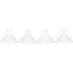 Philips Avent SCF044/27-2 - Tetinas natural flujo rápido, 6m+, con 3 agujeros (Paquete de 2)