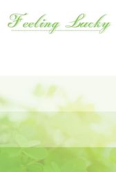 Feeling Lucky: Light Green Pastel Lined Journal Notebook, Feeling Lucky, Simple notebook journal for girls and women, 120 white pages lined, 6 x 9 in.