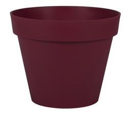 EDA Rund blomkruka Toscana Ø 30 cm - volym 10 L - Ø 29,5 x H 24 cm - vinröd