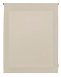 Decorblind Store Enrouleur translucide Lisse - Dimensions : 120 x 175 cm - Largeur x Longueur : 117 x 170 cm - Store Transparent - Couleur Marron Clair - Installation Facile au Mur ou au Plafond