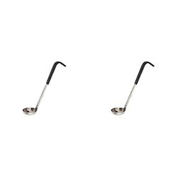 Vogue CD144 Colour Coded Ladle 30ml Stainless Steel Kitchen Cooking Serving Utensil, Black (Pack of 2)
