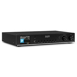 TechniSat DIGITRADIO 143 (V3) - Tuner HiFi Internetradio (Radio numérique Dab+, Streaming Audio Bluetooth, Spotify Connect, antenne Filaire, télécommande, Largeur 43,5 cm) Noir