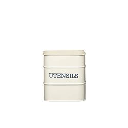 KitchenCraft Living Nostalgia, suporte para utensílios de cozinha, metal, 15 x 16 cm, creme antigo