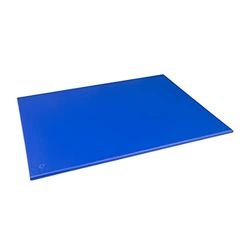 Hygiplas Large High Density Blue Chopping Board for Raw Fish - 60x45cm