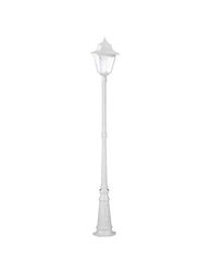 Dopo Rob – Tête colonne blanc 1 ampoule en verre transparent 23/100 W