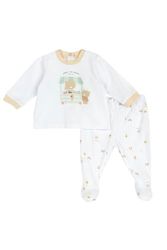 Chicco, Set med nyfödda, pannband och Gettine av mjuk bomull, perfekt för vår och höst, födelsepresentidéer, designade i Italien, babykläder 0–24 månader, Vit, 6 mesi