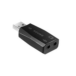 Ekon splitter sdoppiatore USB-A 2 AUX, 2 porte jack 3.5mm, per cuffie, auricolari a filo, microfono, PC, laptop, speaker