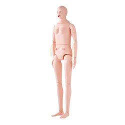 VEVOR Verpleegkundige oefenpop, man/vrouw levensgrote demonstratie menselijke pop voor verpleegkundige training, multifunctioneel onderwijs onderwijsmodel, PVC anatomische mannequin lichaamsverzorging