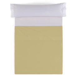 Sábana encimera color arena - Cama de 180 cm.