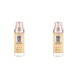 Maybelline Foundation, Dream Radiant Liquid Hydrating Foundation with Hyaluronic Acid and Collagen - Lightweight, Medium Coverage Up to 12 Hour Hydration - 21 Nude (Pack of 2)