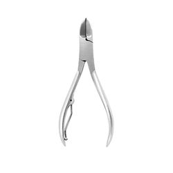 WOMO Manicure Nail Nippers Satin Stainless Steel 11 cm, Black, Regular, Contemporary