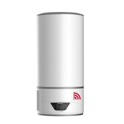 Ariston Lydos Hybrid Wifi - Termo Eléctrico 80 Litros Bajo Consumo con Bomba de Calor, Calentador de Agua Eléctrico Vertical 46,5x46,5x100,9cm Fabricado para Instalación en España (Clase Energética A)