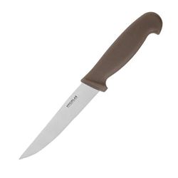 Hygiplas Vegetable Knife Serrated Brown - 4"