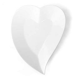 Holst Coeur en Porcelaine HS 132 Coque Moderne 32 cm Blanc 31.6 x 24.1 x 5,5 cm