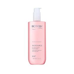 Biotherm, Biosource Lait Démaquillant, Nettoie et Adoucit la Peau, Enrichi en Plancton de Vie, Pour Peaux Normales à Sèches, 400 ml