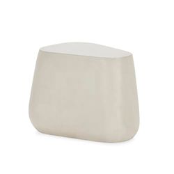 MESA AUXILIAR 60X45X44 CEMENTO BLANCO
