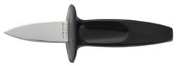ARCOS Cuchillo Abre Ostras en Acero Inoxidable 60 Mm y Mango Ergonómico de Polipropileno. Cuchillo Abridor de Ostras. Gadget de Cocina Profesional. Color Negro