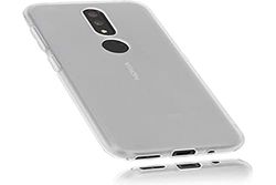 mumbi Hoes compatibel met Nokia 4.2 mobiele telefoon case telefoonhoes, transparant wit