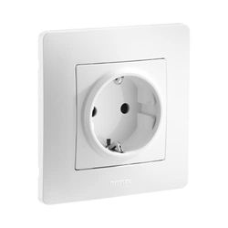 DEBFLEX 749515 - Toma de corriente 2P + T, color blanco