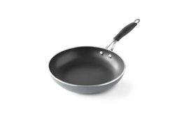 HENDI Sartén de freír, apto para todas las fuentes de calor y hornos hasta 260 °C, recubrimiento antiadherente, mango remachado muy cómodo, base 180 mm, diámetro 240x(h) 50 mm, aluminio