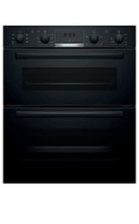 Bosch Home & Kitchen Appliances Bosch Serie 4 NBS533BB0B Built Under Double Oven - Black - A/B Rated