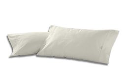 Set van dos fundas de almohada de algodón creme - 45x95 cm - 100% algodón - 144 hilos gramage: 115