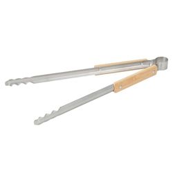 Snow Peak Fire Tongs, Stainless Steel/Beech, 40x40x2.5cm