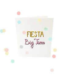Carte di coriandoli - Fiesta big time V2