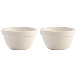 Mason Cash Original Earthenware All-Purpose Pudding Basin, 20 cm (Pack of 2)