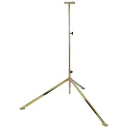 Brennenstuhl Bau TS 250 Telescope Tripod for Building Spotlights (for Holding Spotlights, Strong Standpipes Made of Square Steel Profile, Infinitely Height-Adjustable up to 2.5 m)