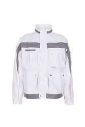 Ropa de trabajo chaqueta de colour rojo Plaline/Pizarra weiß/zink Talla:27
