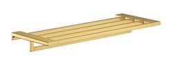 hansgrohe AddStoris Toallero de baño con repisa, color oro pulido, 41751990