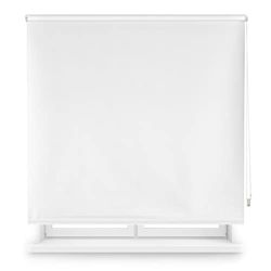 Decorblind | Estor Enrollable Opaco Térmico, Medida 140x230 Ancho x Largo/Tela 137x225 - Liso Color Crudo, Fácil Instalación a Pared o Techo