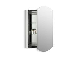 Kohler, Botiquín de baño, Puerta única con Espejo, Bordes biselados, Aluminio anodizado