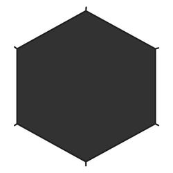 Fjallraven Dome 2 Footprint accessoires voor tenten en wandelen, unisex volwassenen, zwart (zwart), eenheidsmaat