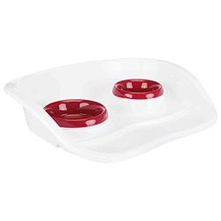 Trixie plastica Cena Vassoio, 46 × 11 × 30 Centimetri